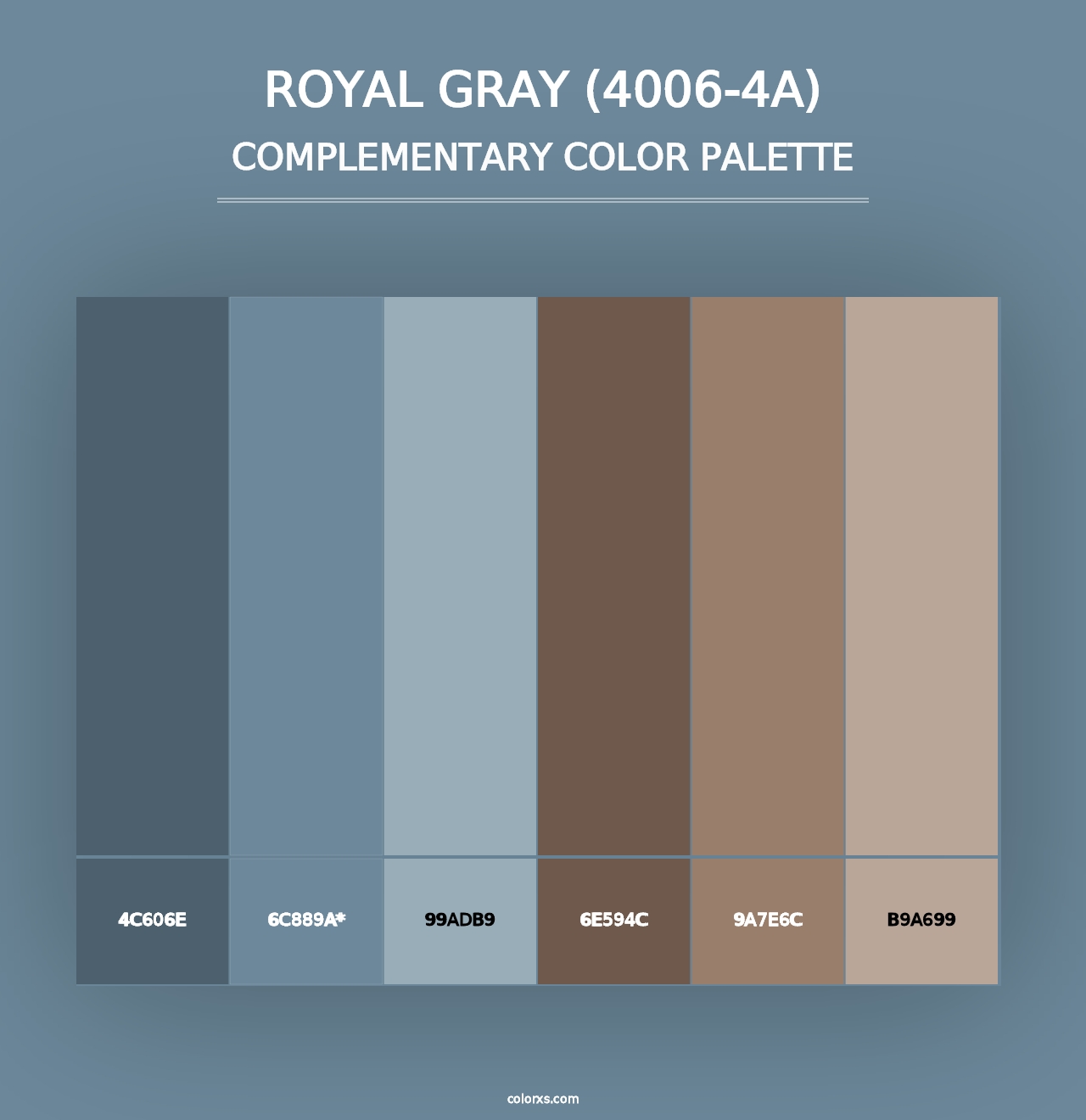 Royal Gray (4006-4A) - Complementary Color Palette