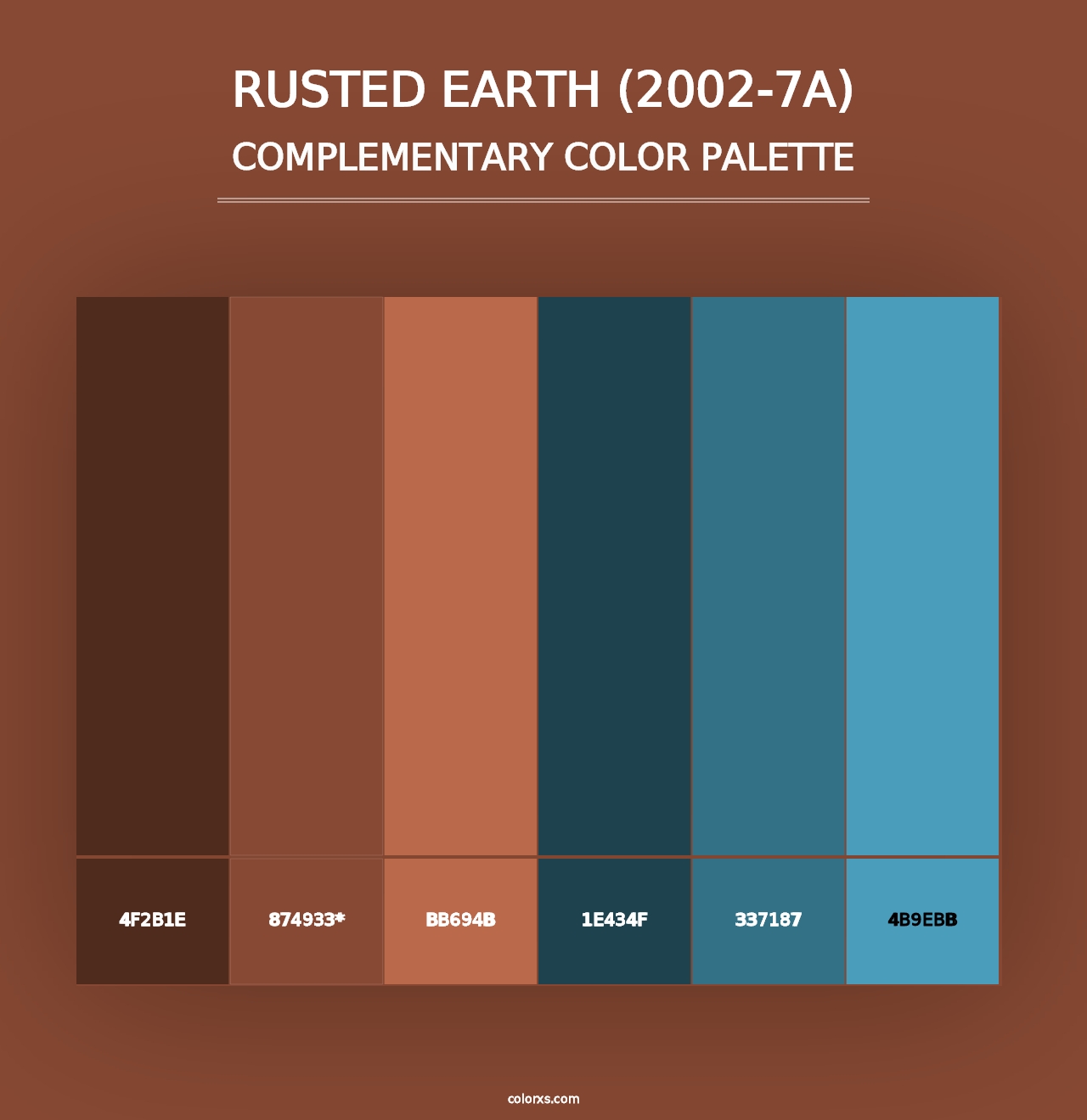 Rusted Earth (2002-7A) - Complementary Color Palette