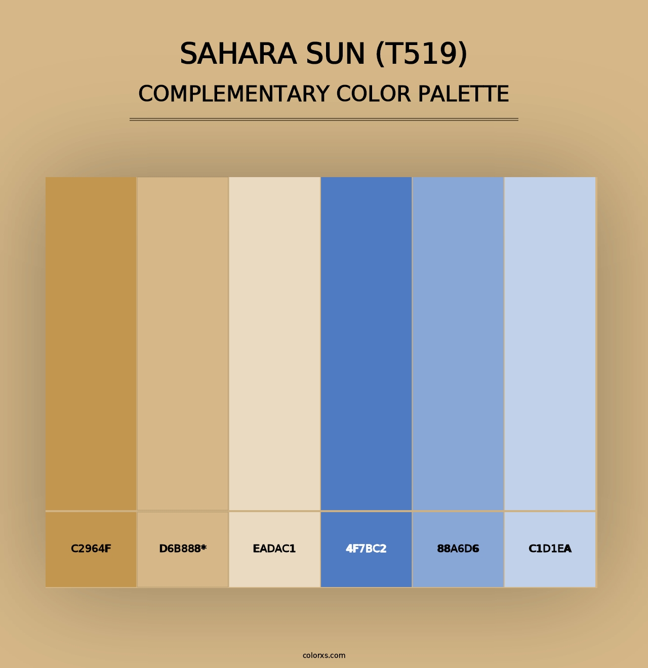 Sahara Sun (T519) - Complementary Color Palette