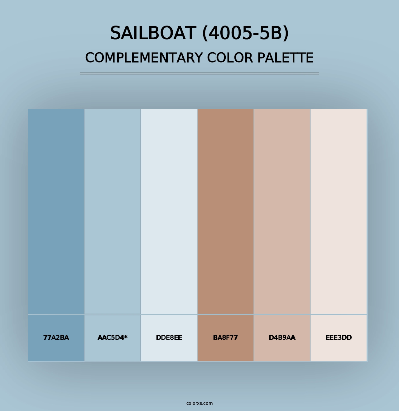 Sailboat (4005-5B) - Complementary Color Palette