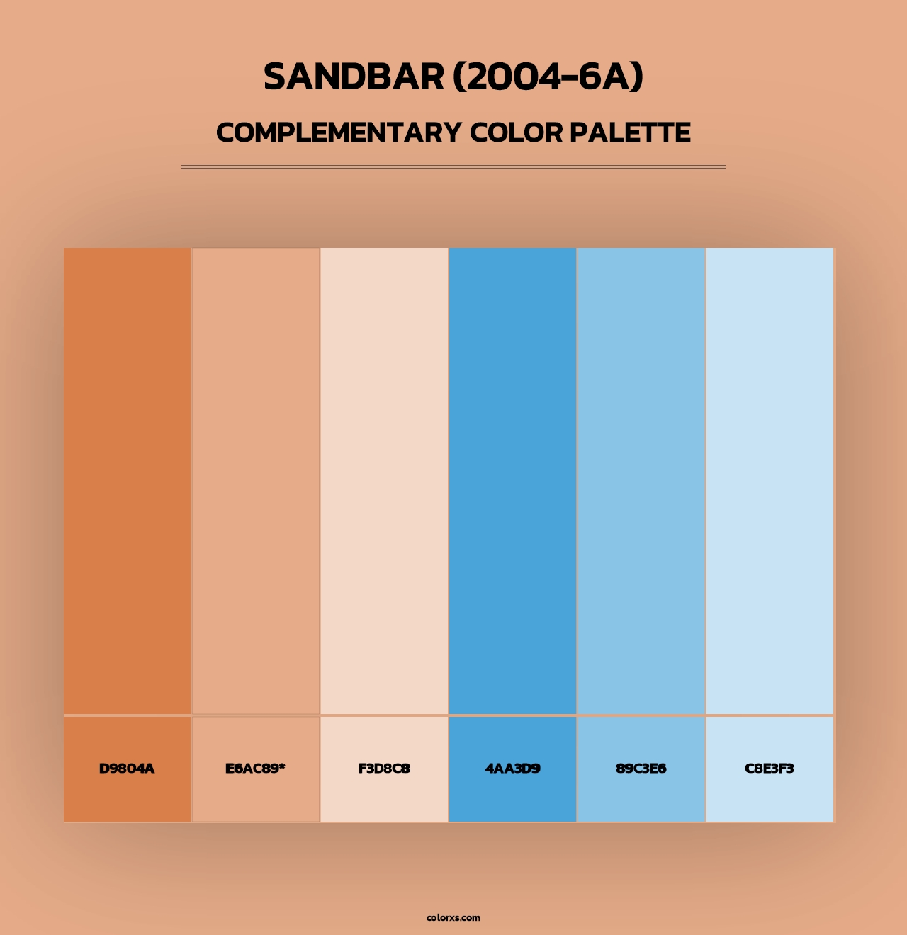 Sandbar (2004-6A) - Complementary Color Palette