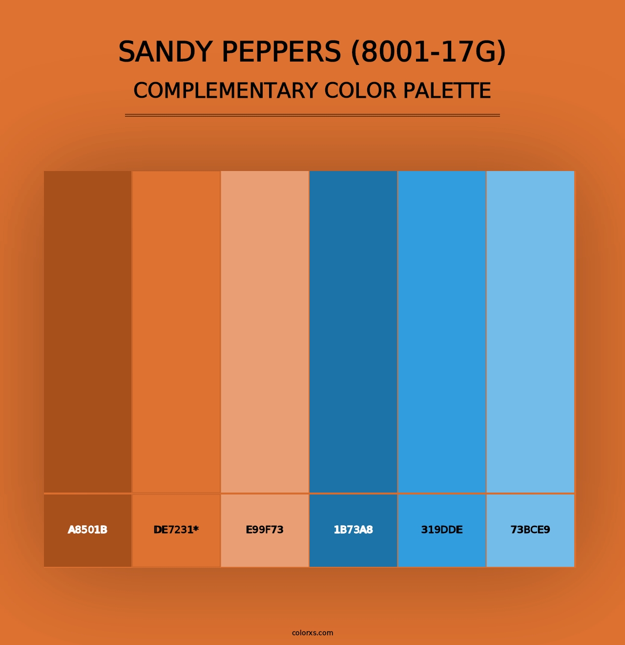 Sandy Peppers (8001-17G) - Complementary Color Palette