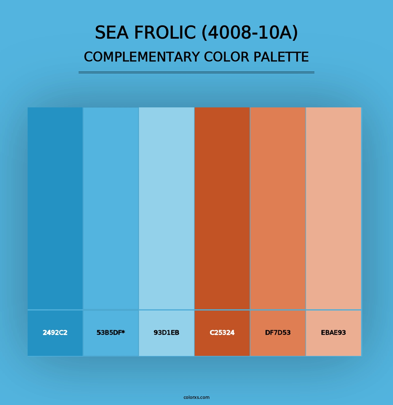 Sea Frolic (4008-10A) - Complementary Color Palette