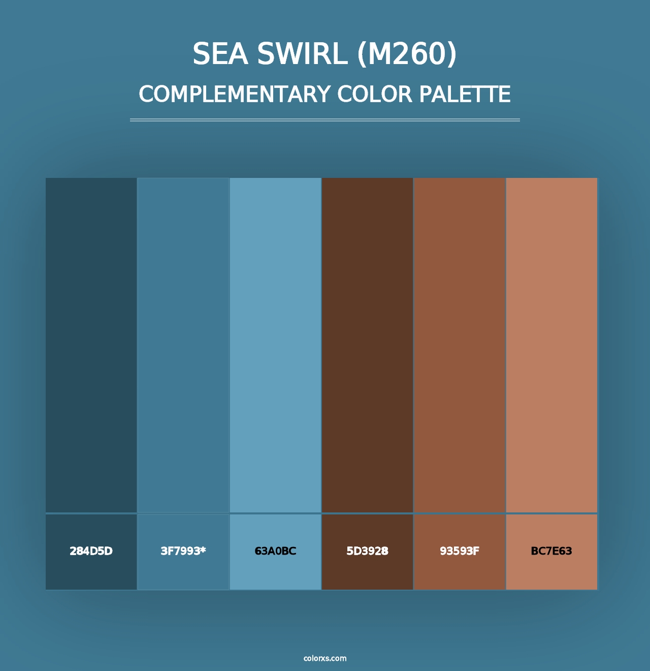 Sea Swirl (M260) - Complementary Color Palette