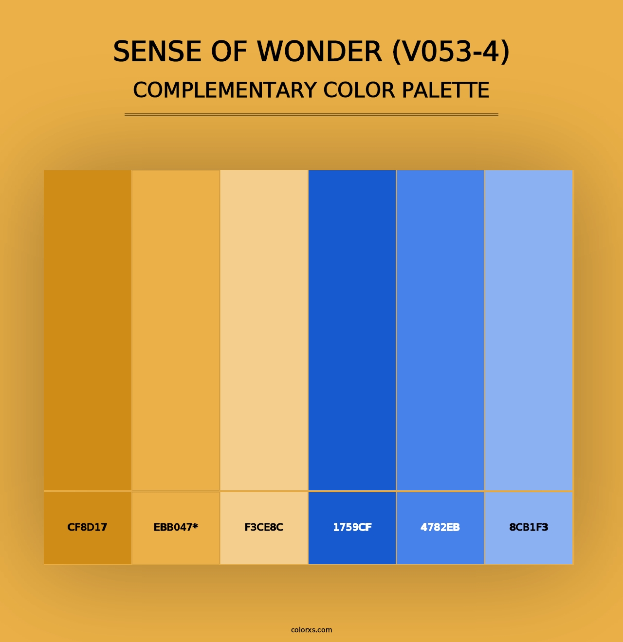 Sense of Wonder (V053-4) - Complementary Color Palette