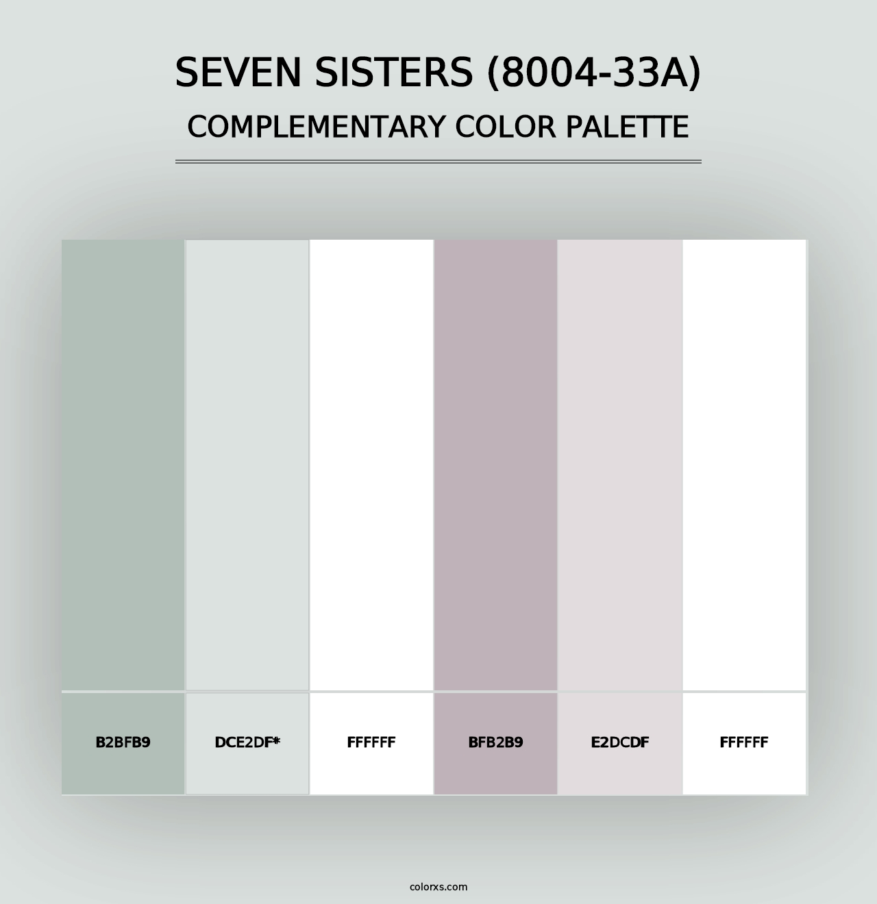 Seven Sisters (8004-33A) - Complementary Color Palette