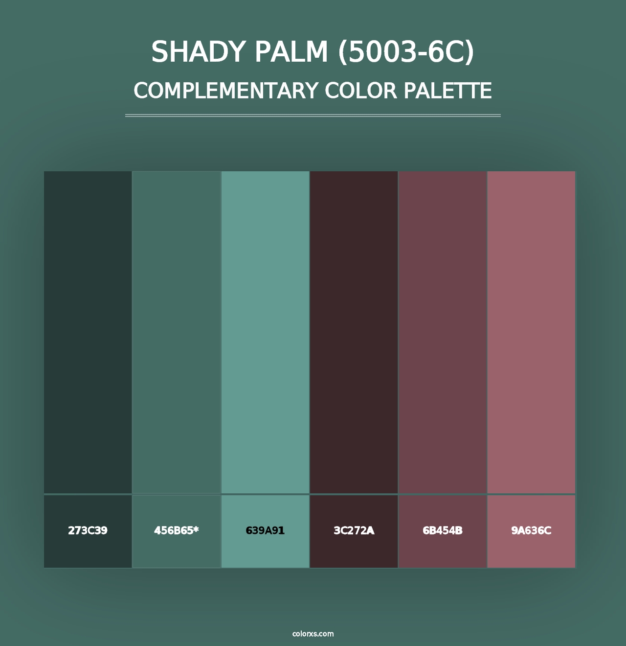 Shady Palm (5003-6C) - Complementary Color Palette