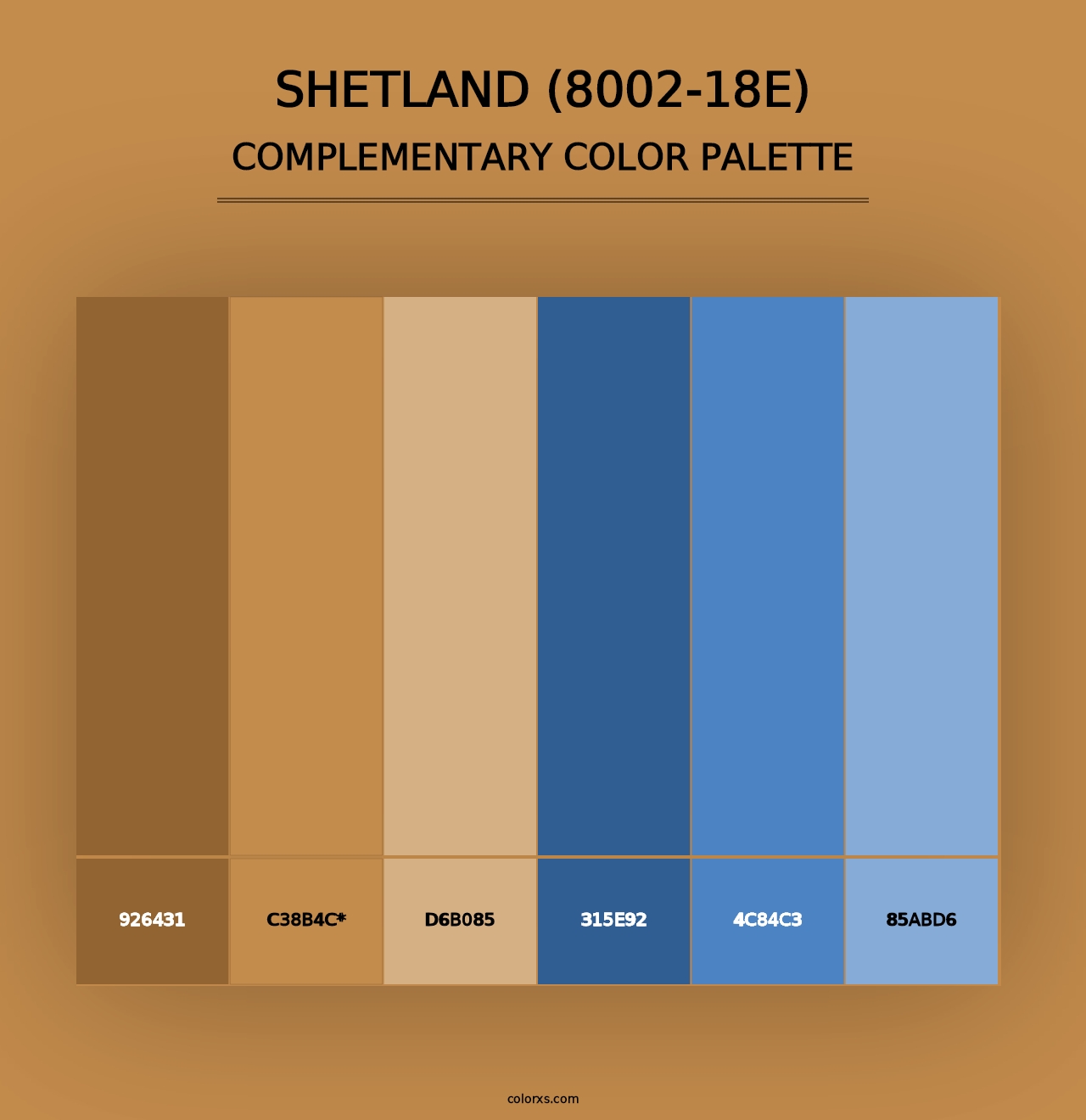 Shetland (8002-18E) - Complementary Color Palette