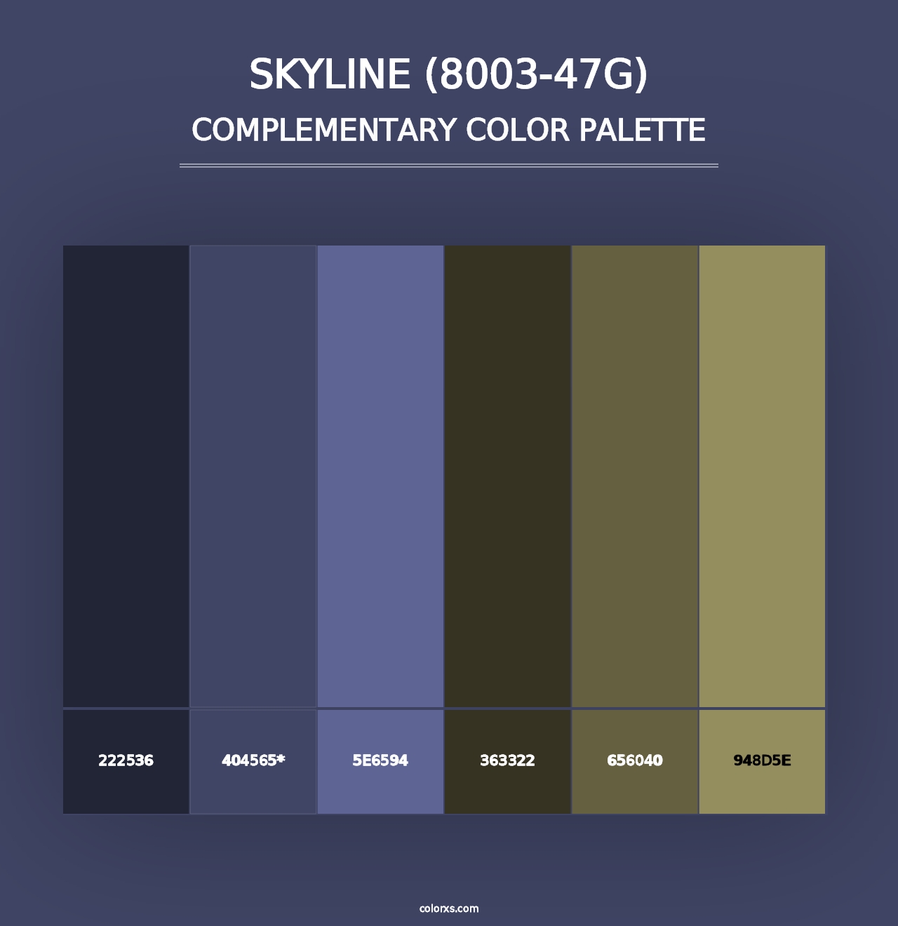 Skyline (8003-47G) - Complementary Color Palette