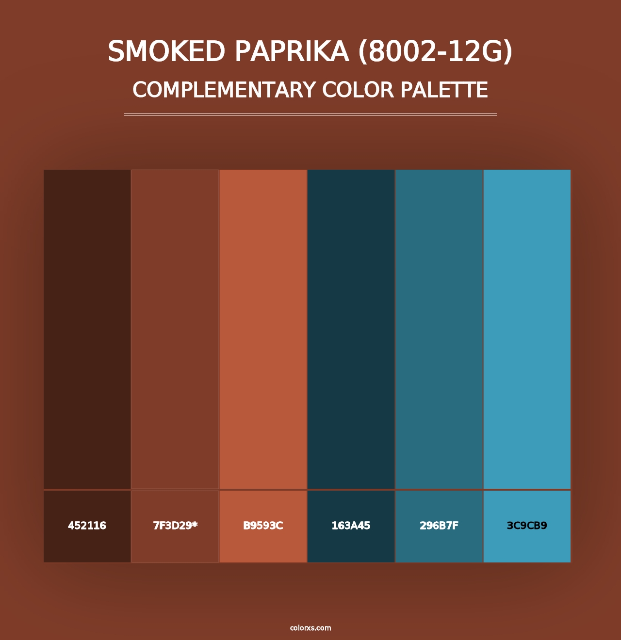 Smoked Paprika (8002-12G) - Complementary Color Palette