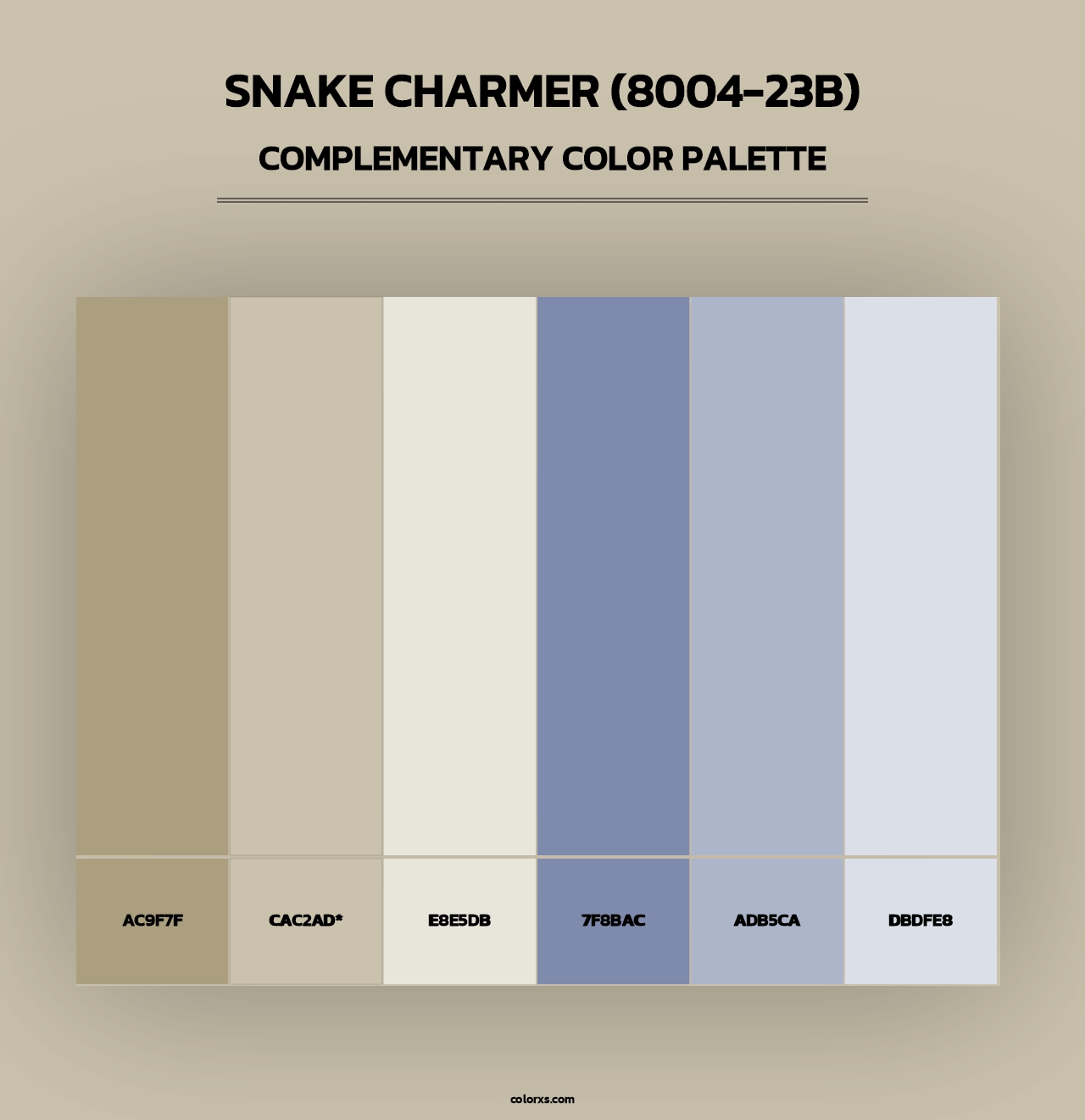 Snake Charmer (8004-23B) - Complementary Color Palette