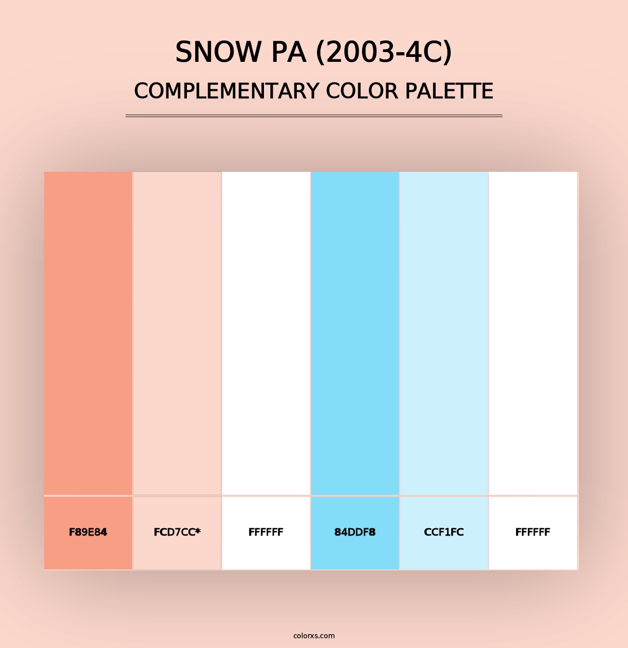 Snow Pa (2003-4C) - Complementary Color Palette