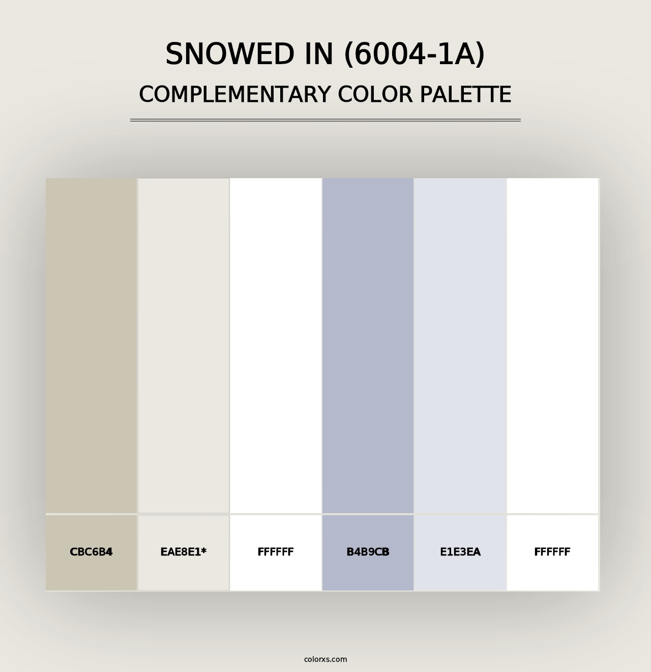 Snowed In (6004-1A) - Complementary Color Palette