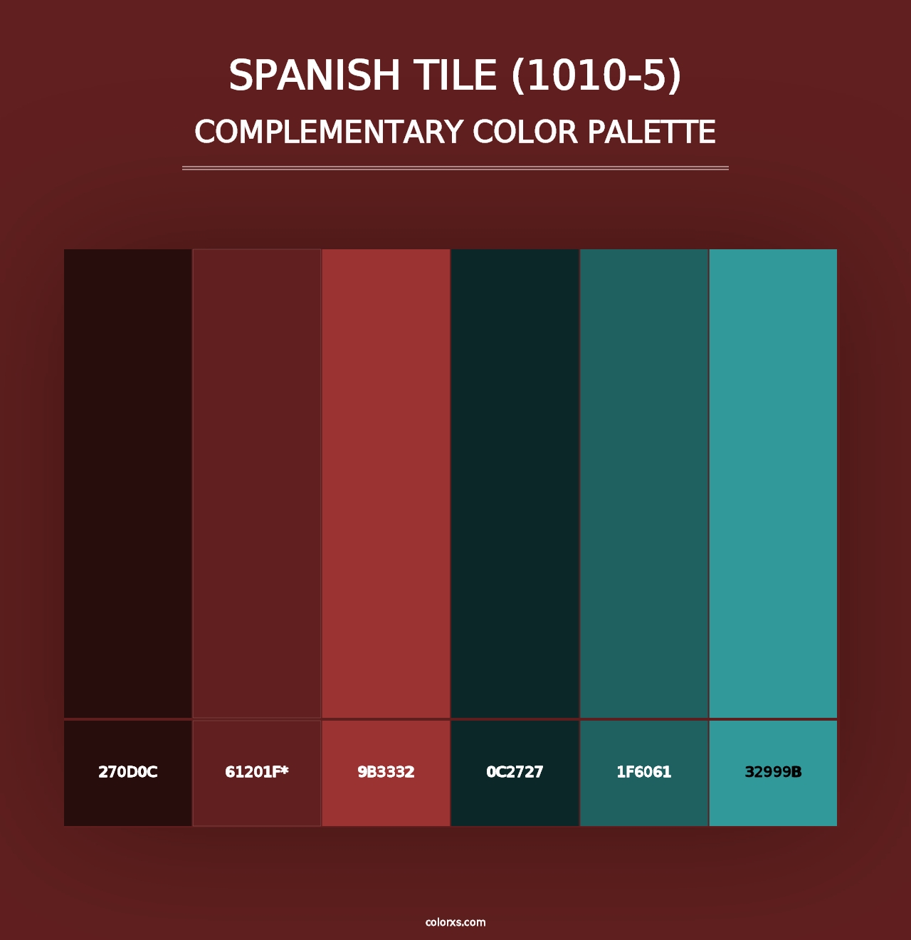 Spanish Tile (1010-5) - Complementary Color Palette