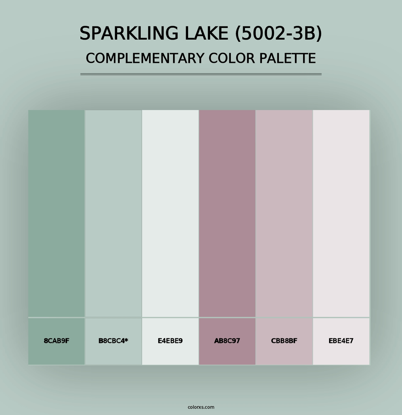 Sparkling Lake (5002-3B) - Complementary Color Palette