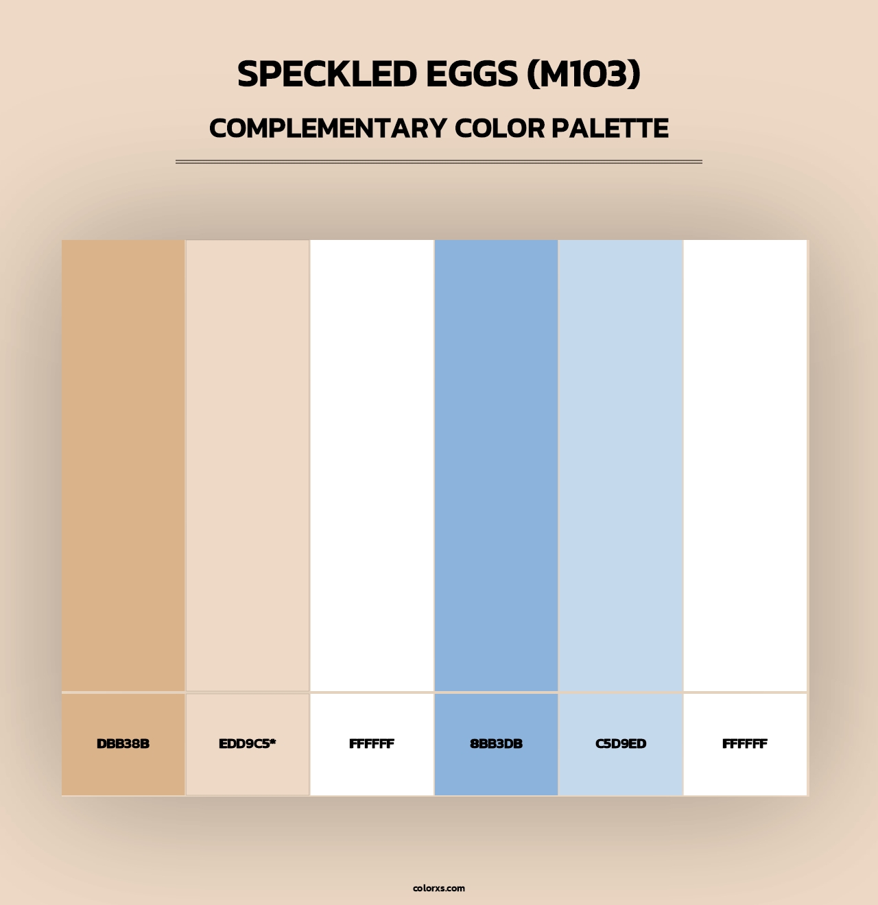 Speckled Eggs (M103) - Complementary Color Palette