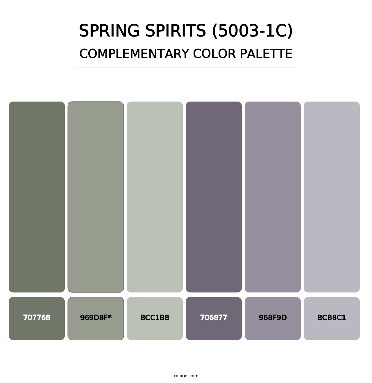 Spring Spirits (5003-1C) - Complementary Color Palette