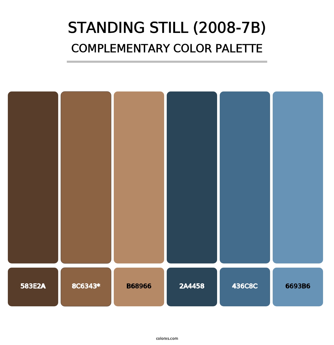 Standing Still (2008-7B) - Complementary Color Palette