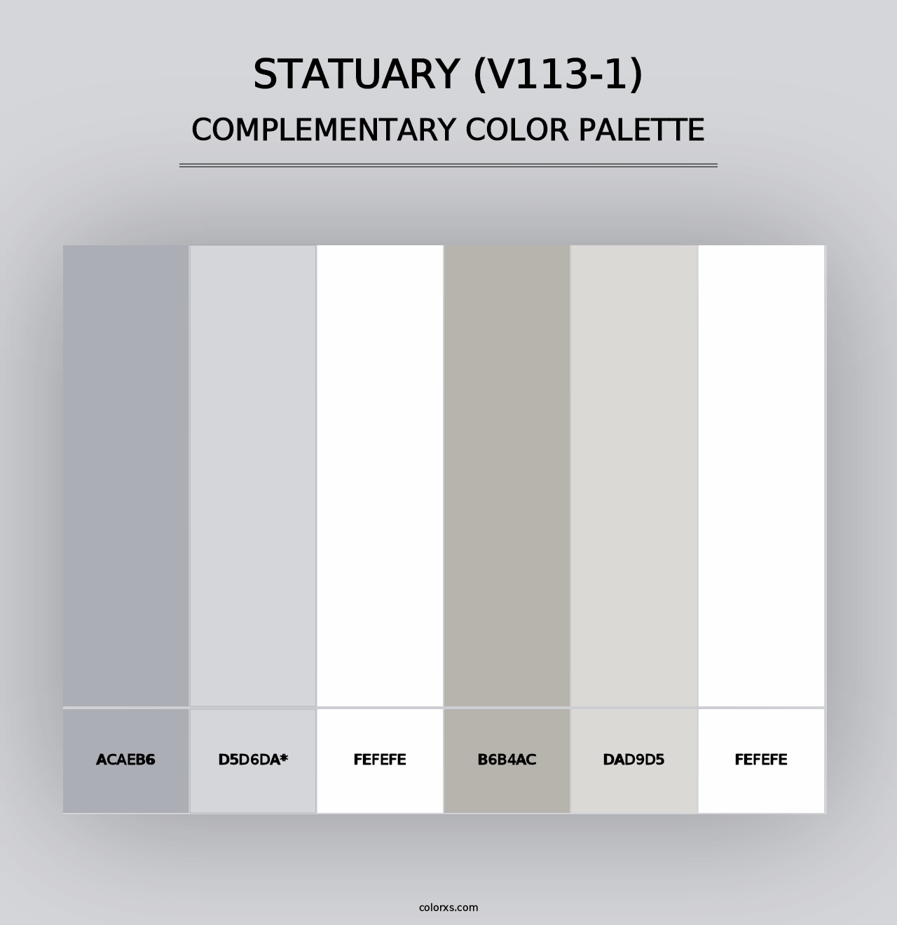 Statuary (V113-1) - Complementary Color Palette