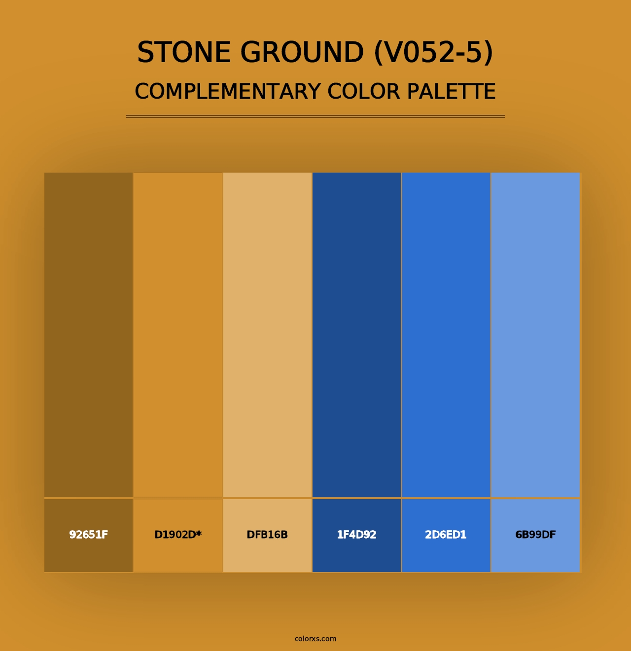 Stone Ground (V052-5) - Complementary Color Palette