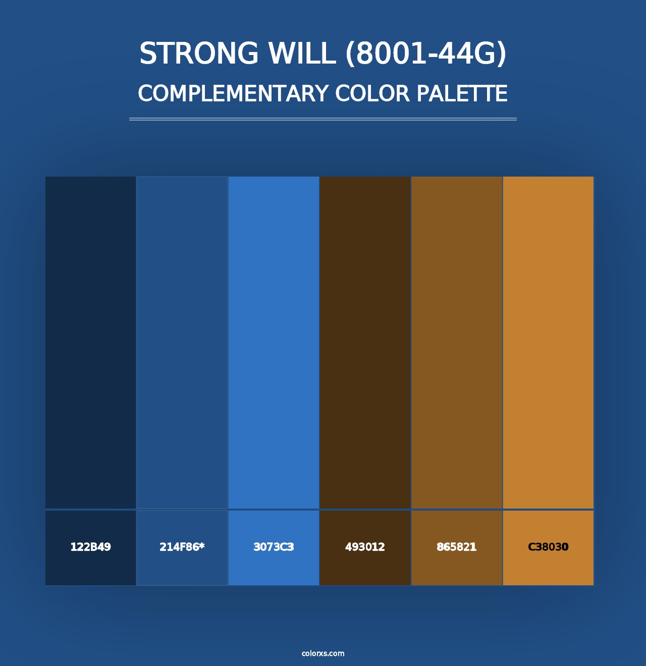 Strong Will (8001-44G) - Complementary Color Palette