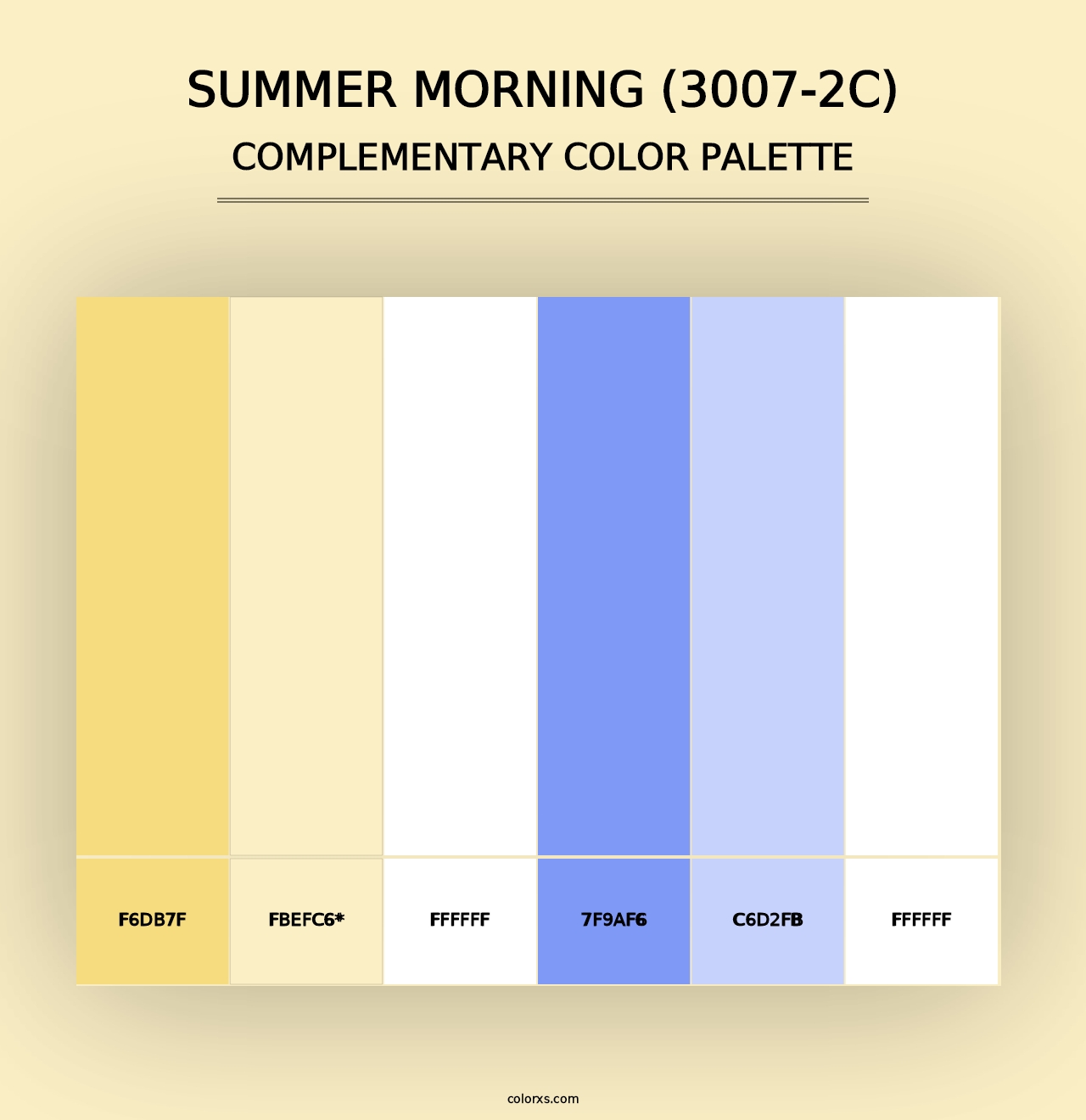 Summer Morning (3007-2C) - Complementary Color Palette