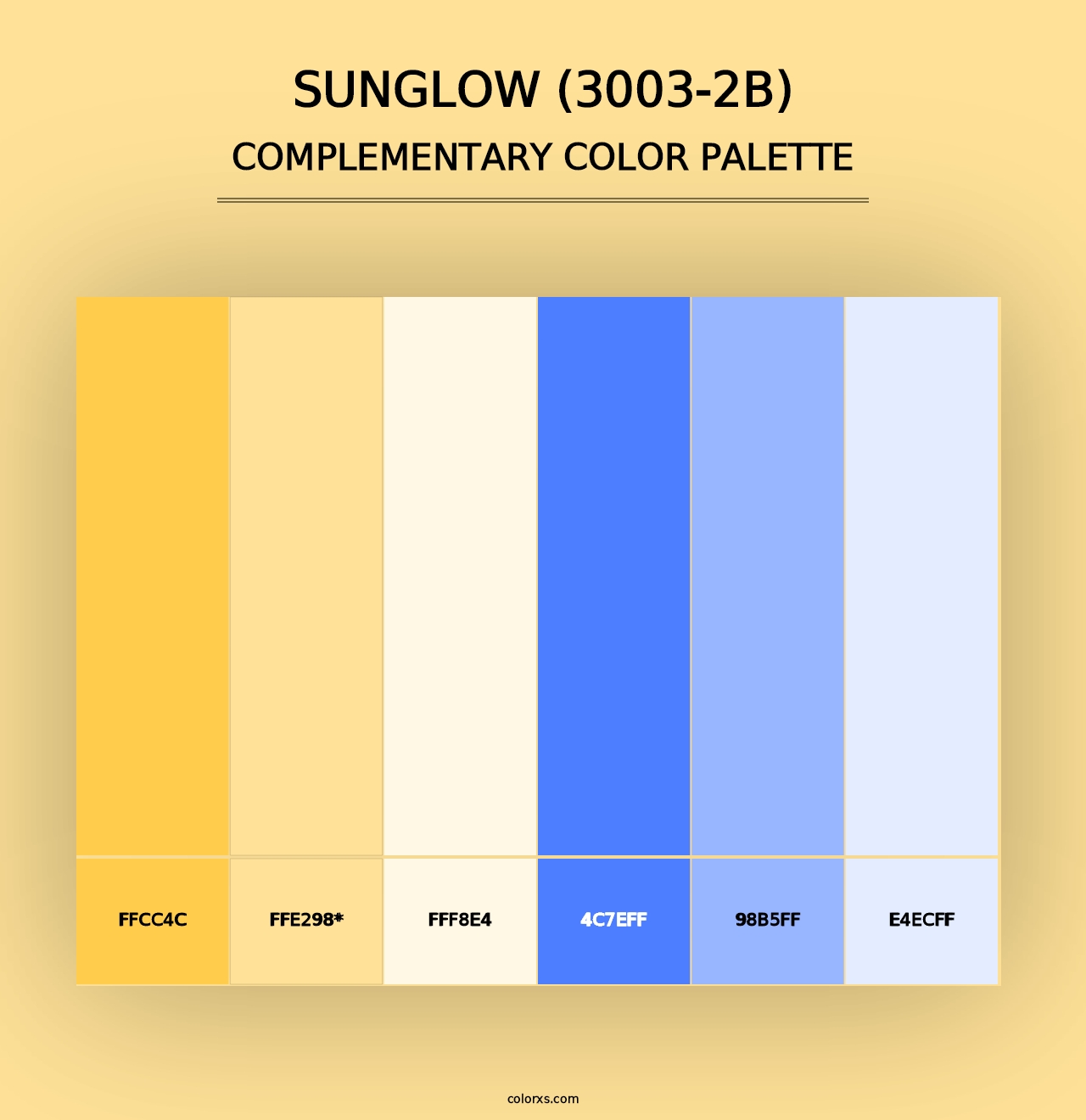 Sunglow (3003-2B) - Complementary Color Palette