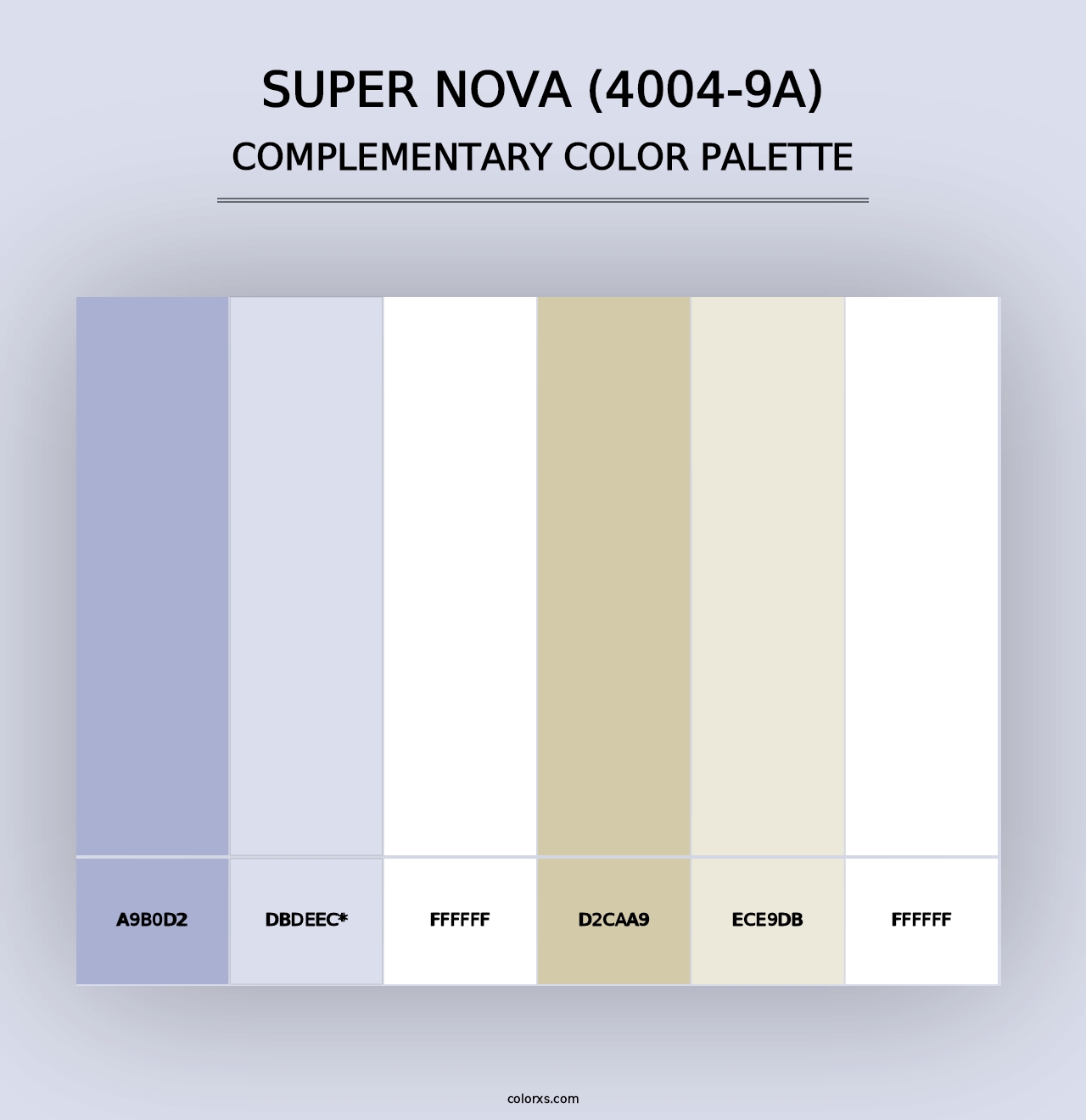 Super Nova (4004-9A) - Complementary Color Palette