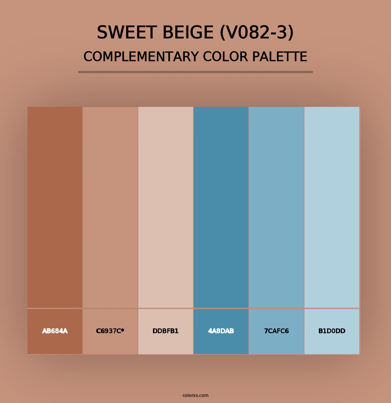 Sweet Beige (V082-3) - Complementary Color Palette