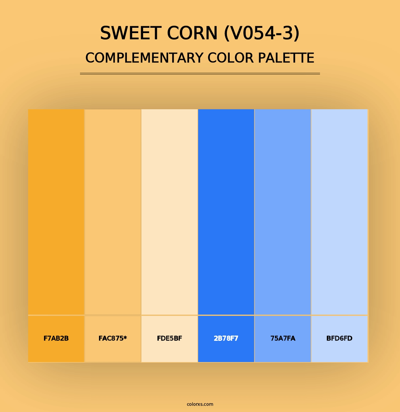 Sweet Corn (V054-3) - Complementary Color Palette