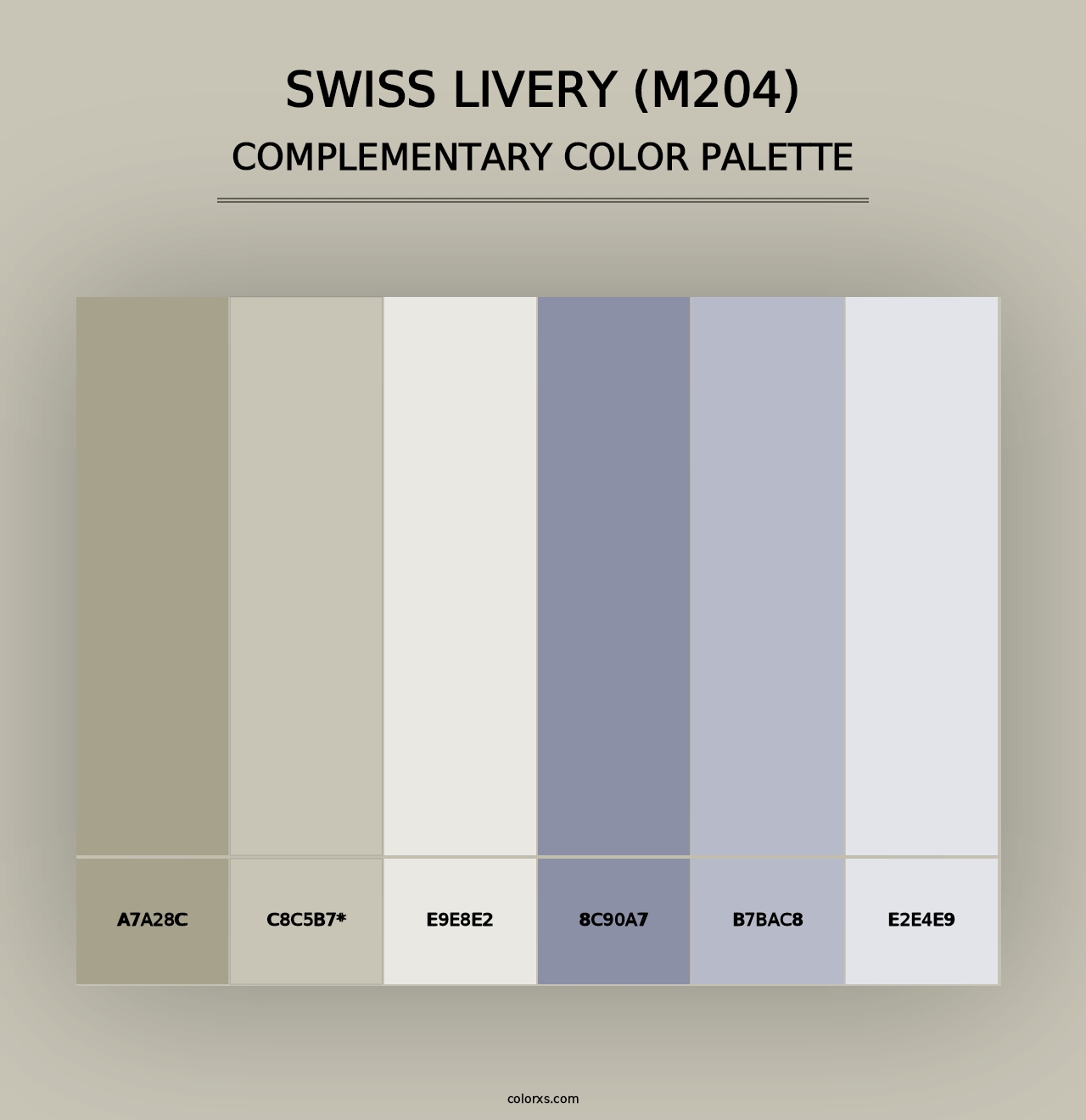 Swiss Livery (M204) - Complementary Color Palette