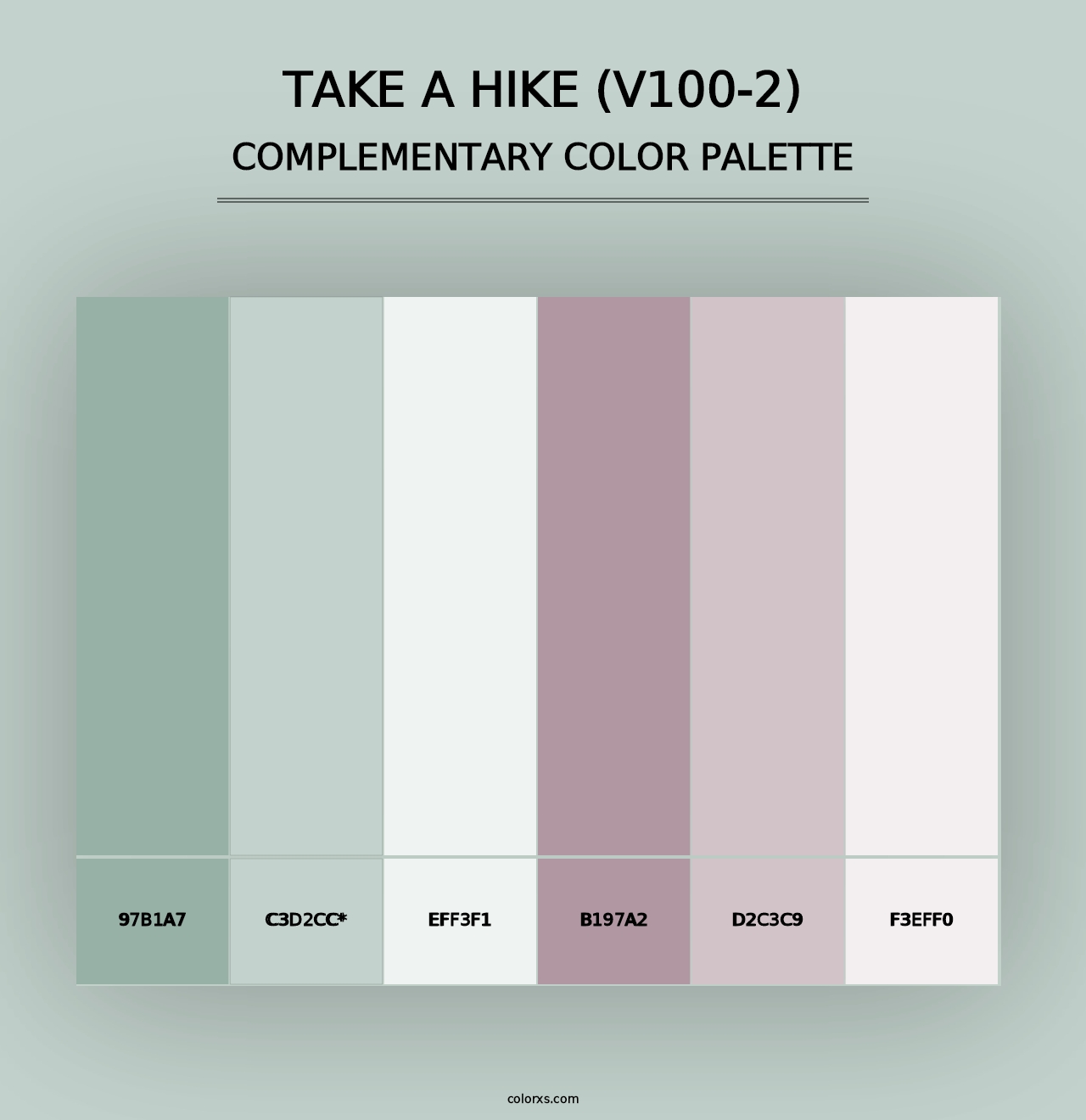 Take a Hike (V100-2) - Complementary Color Palette