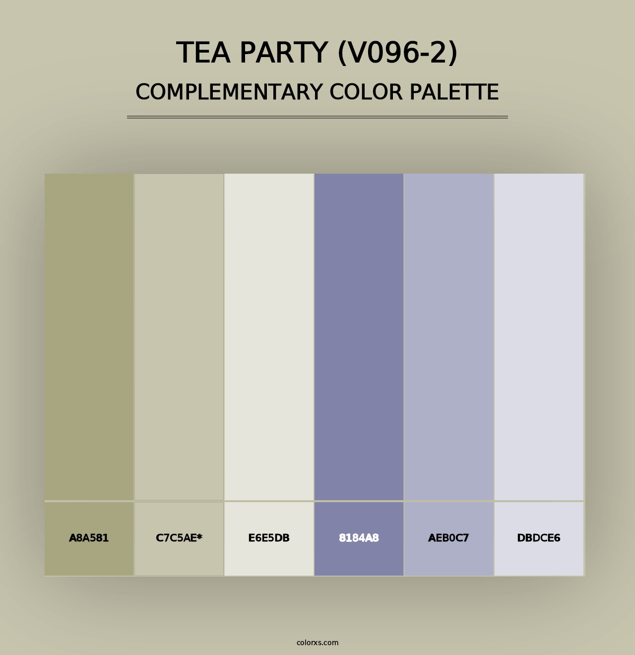 Tea Party (V096-2) - Complementary Color Palette