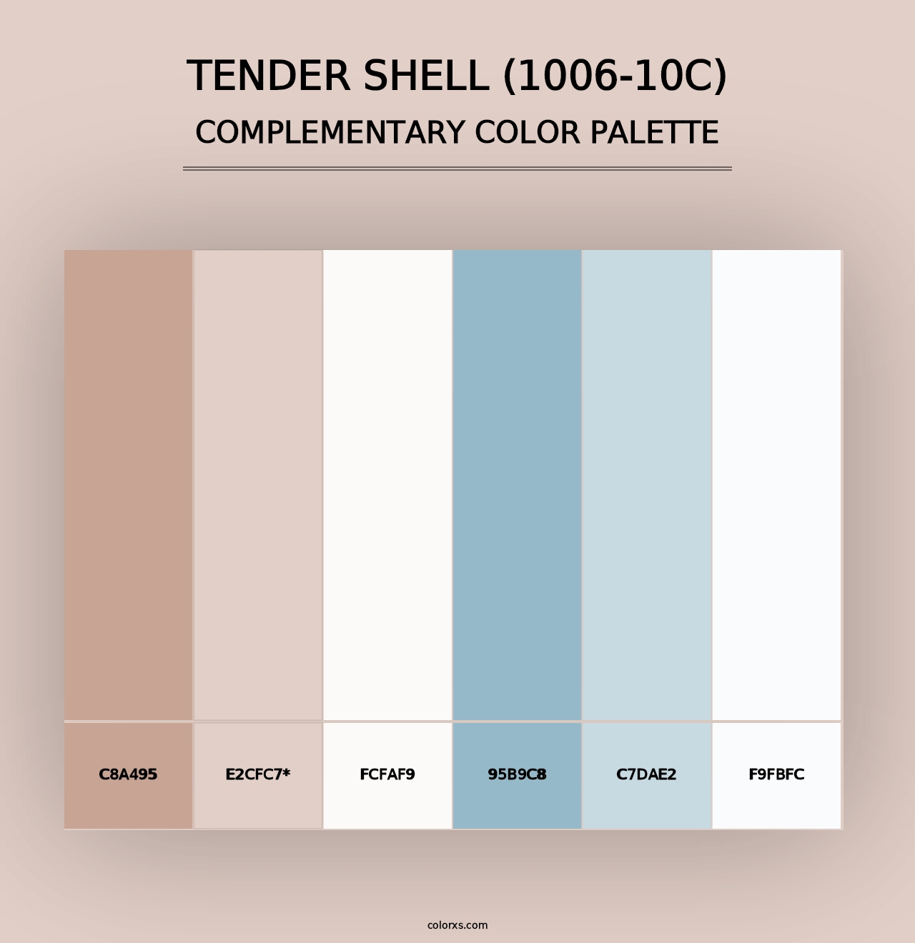 Tender Shell (1006-10C) - Complementary Color Palette