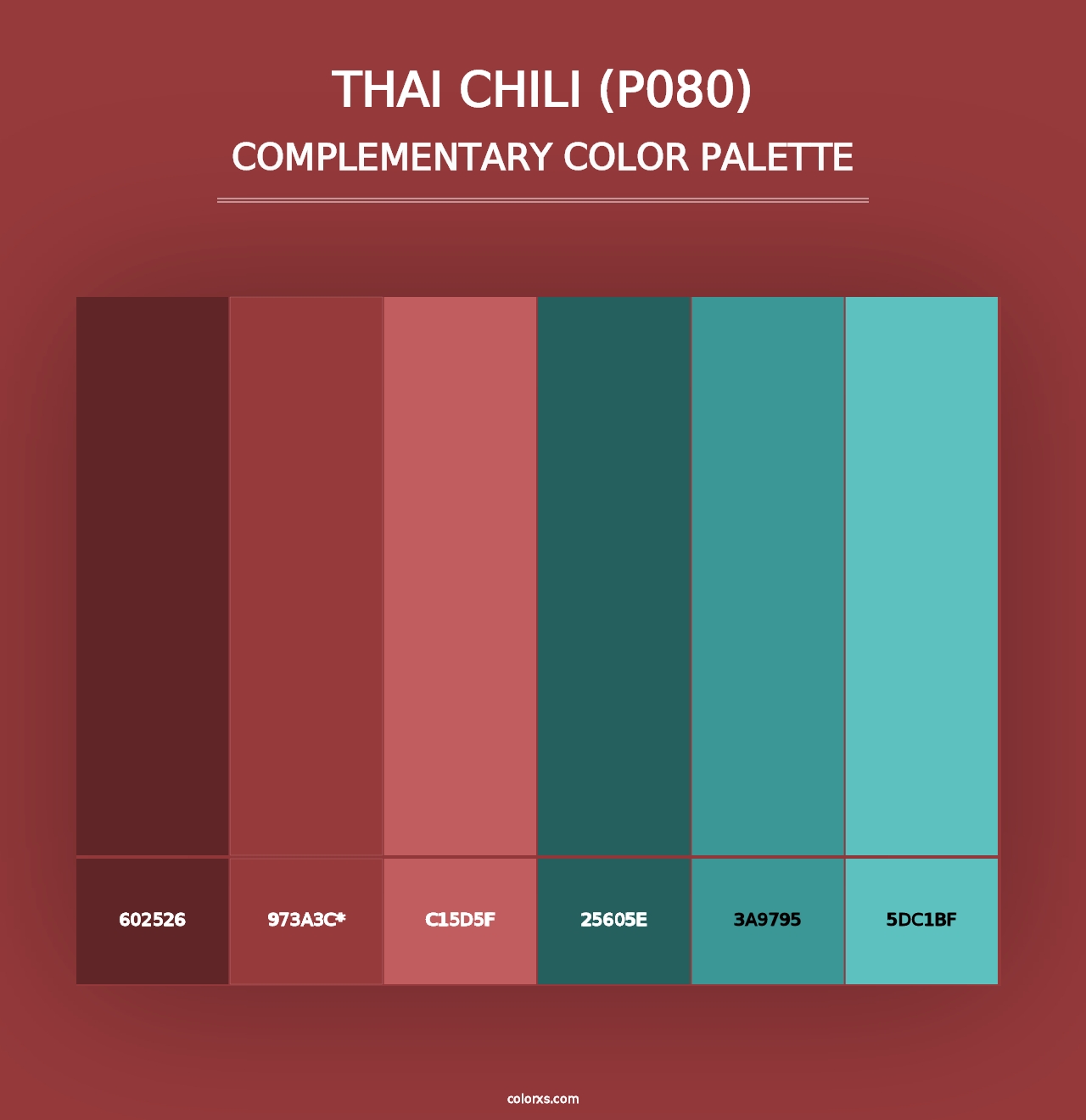 Thai Chili (P080) - Complementary Color Palette