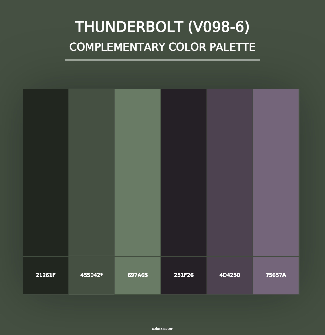 Thunderbolt (V098-6) - Complementary Color Palette