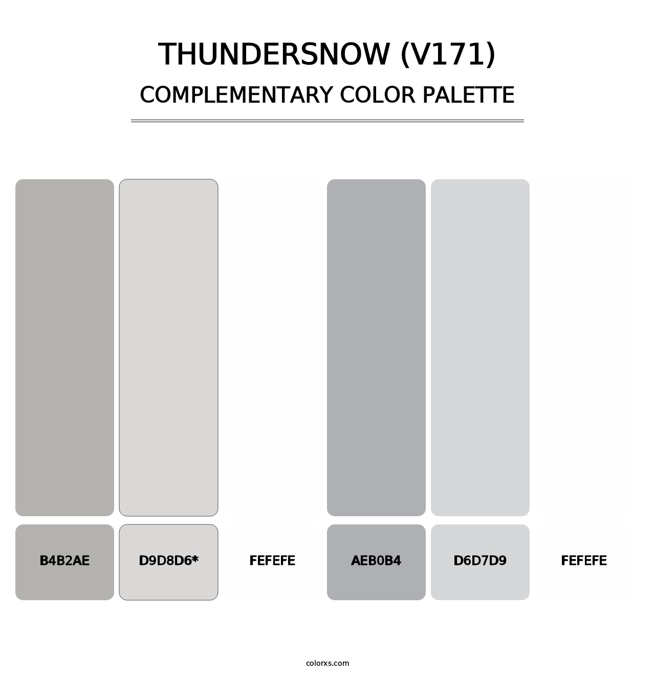 Thundersnow (V171) - Complementary Color Palette