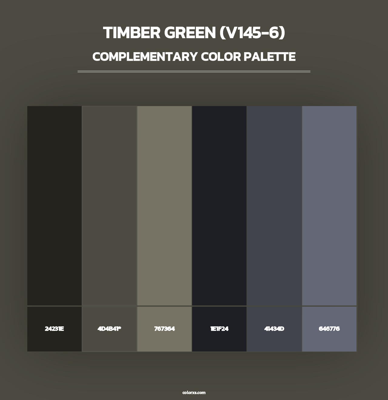 Timber Green (V145-6) - Complementary Color Palette