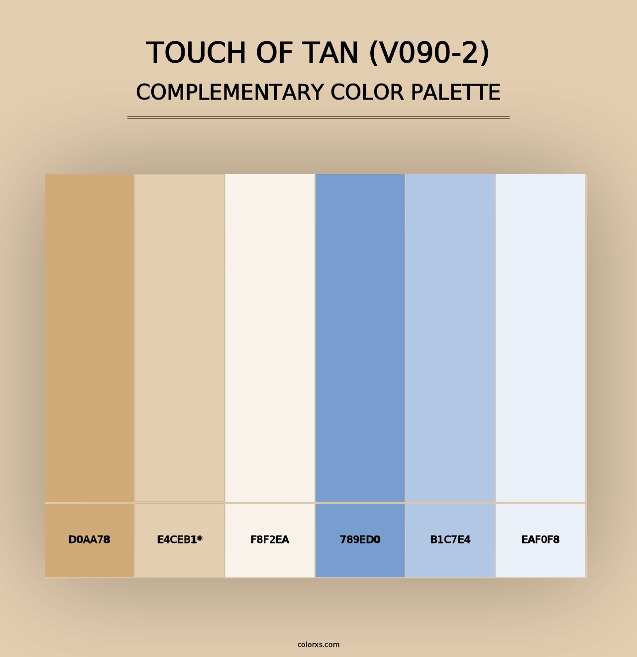 Touch of Tan (V090-2) - Complementary Color Palette