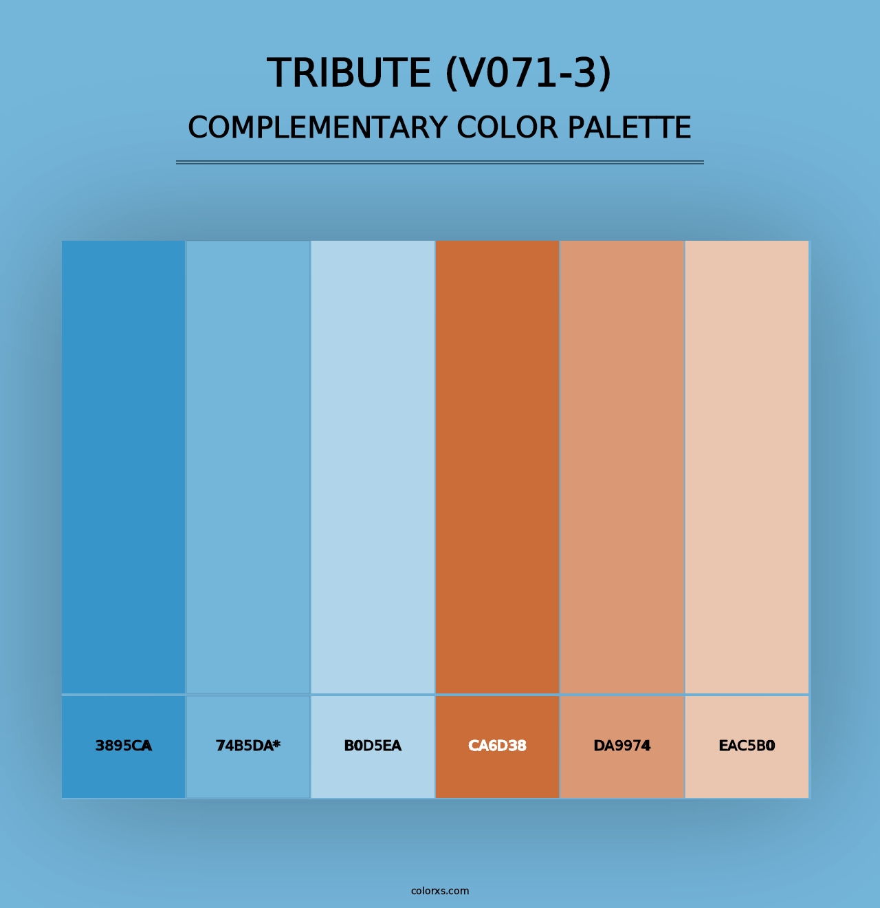 Tribute (V071-3) - Complementary Color Palette