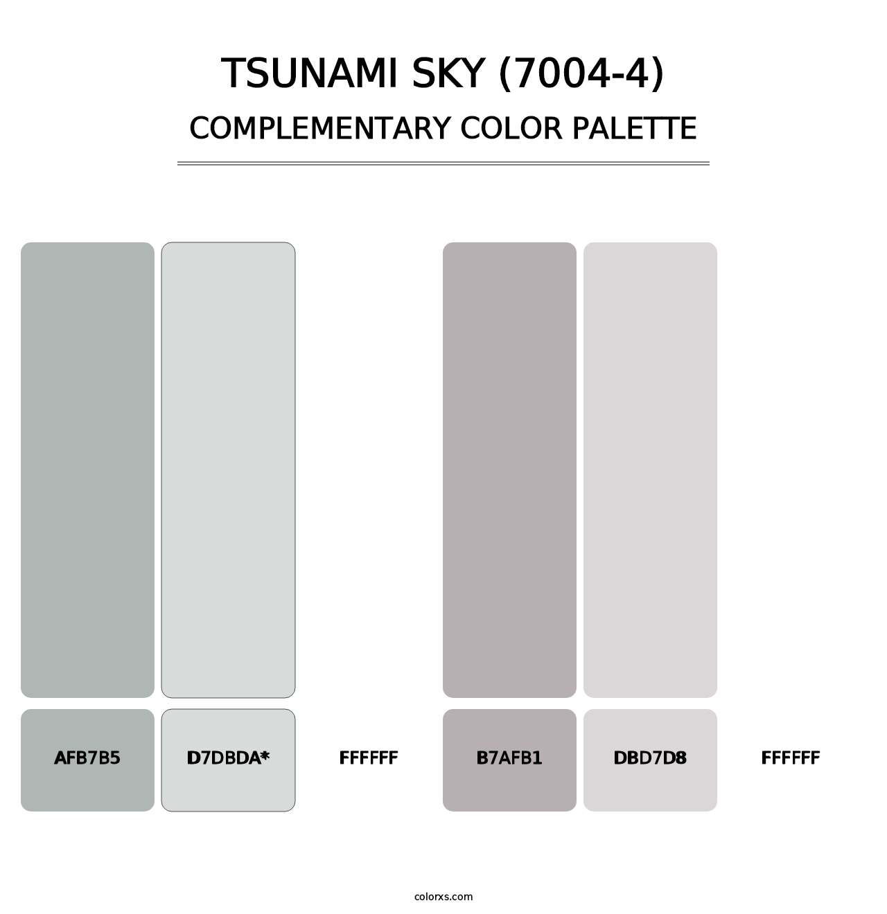 Tsunami Sky (7004-4) - Complementary Color Palette