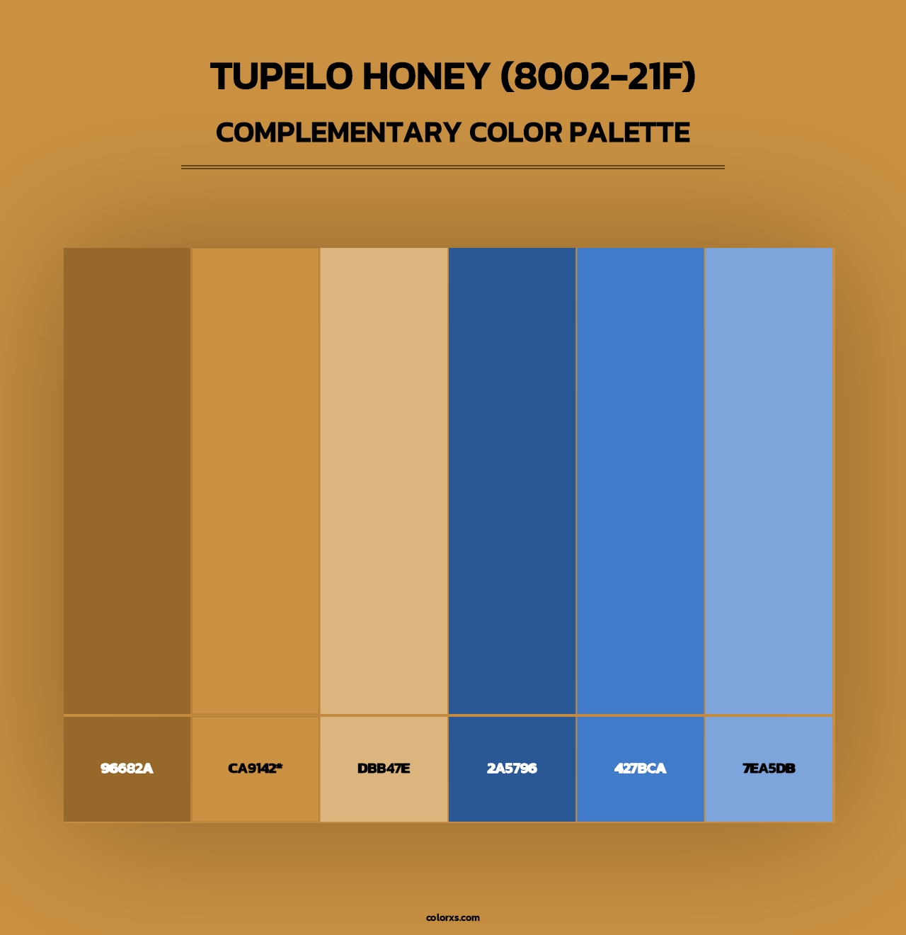 Tupelo Honey (8002-21F) - Complementary Color Palette