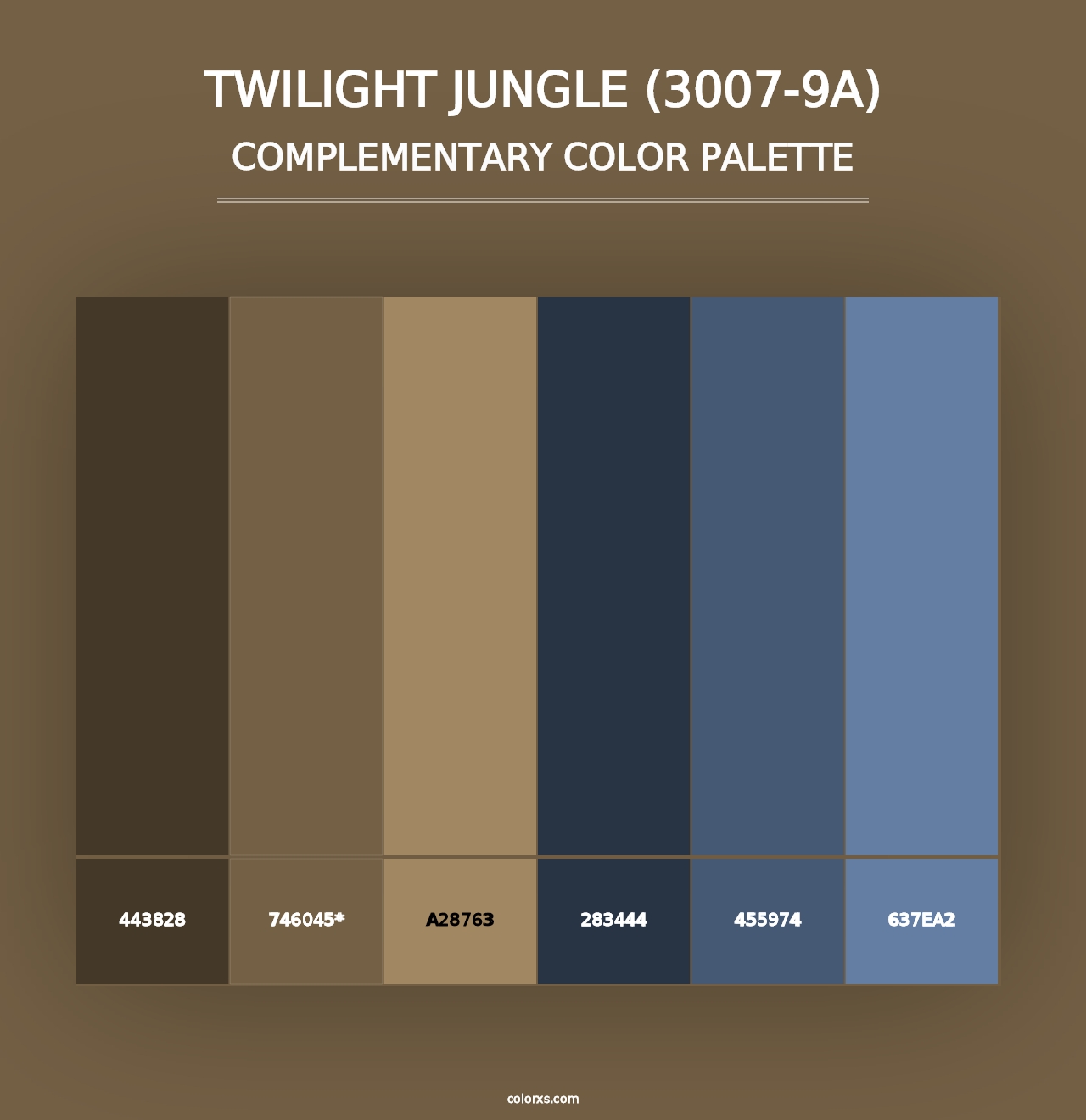 Twilight Jungle (3007-9A) - Complementary Color Palette