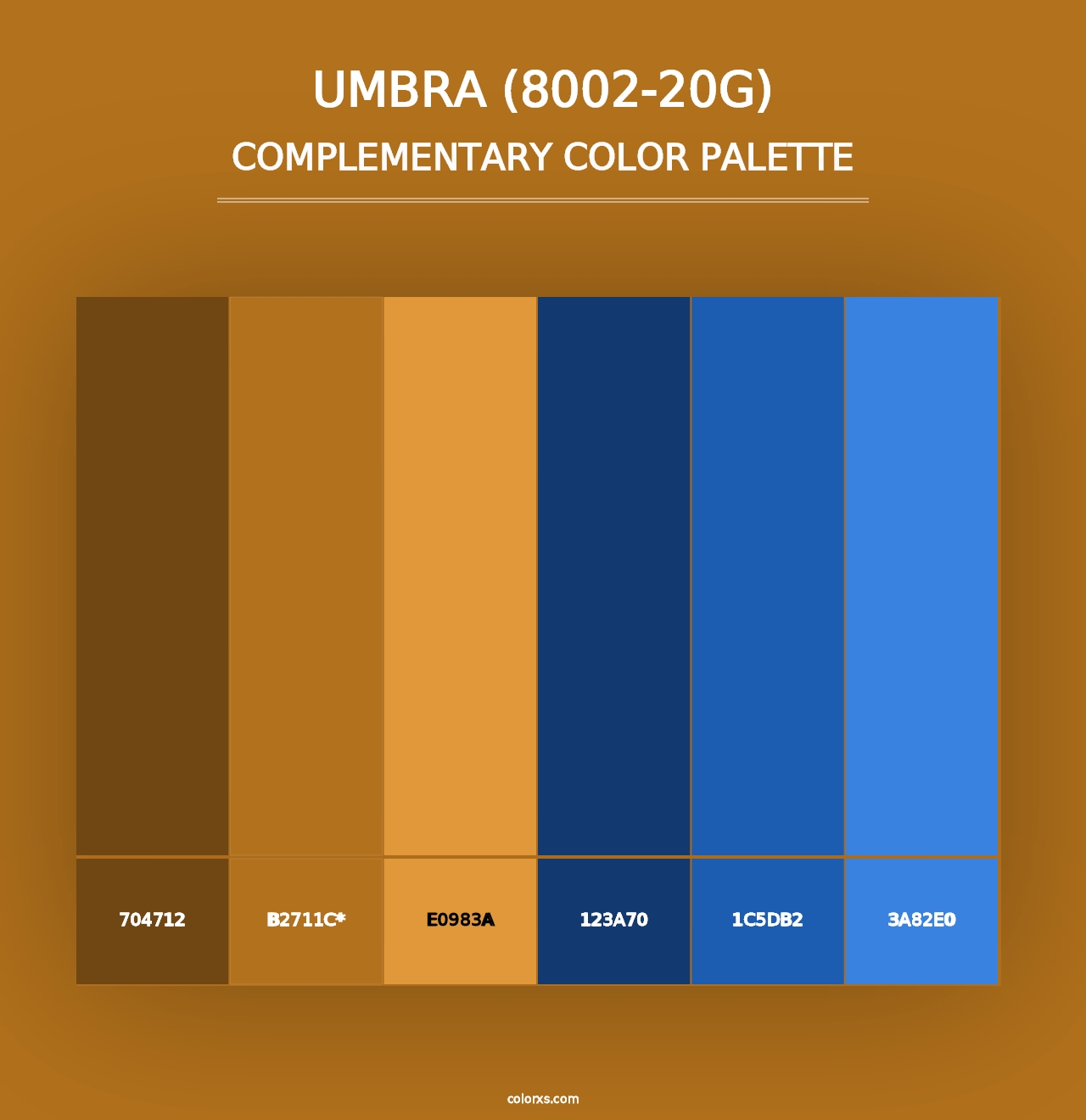 Umbra (8002-20G) - Complementary Color Palette