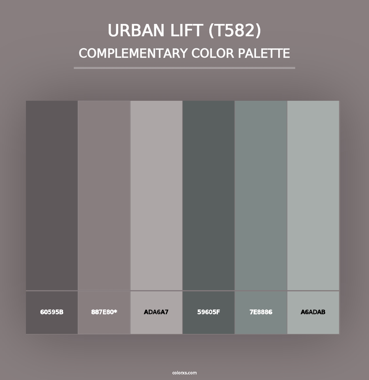 Urban Lift (T582) - Complementary Color Palette