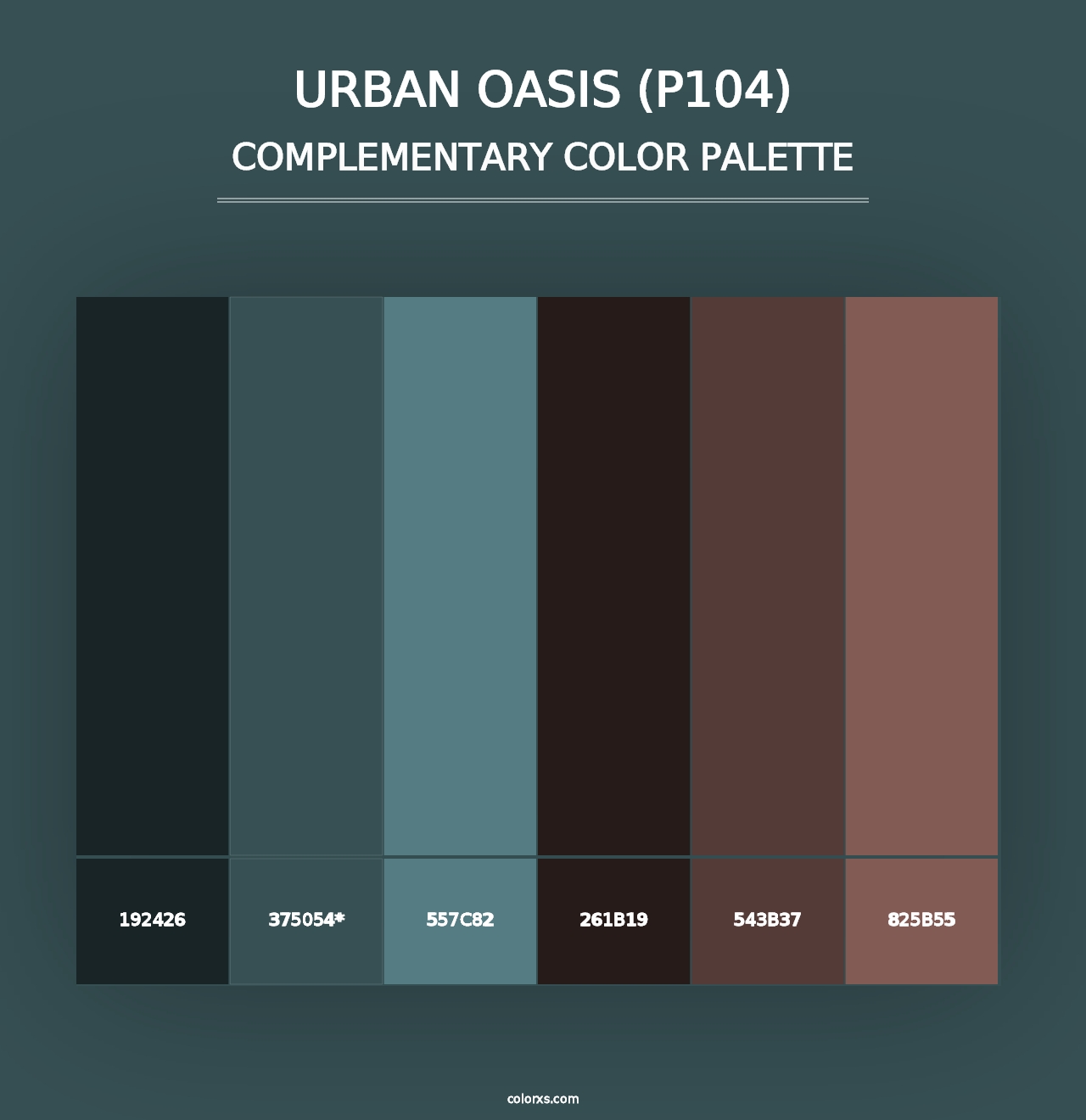 Urban Oasis (P104) - Complementary Color Palette