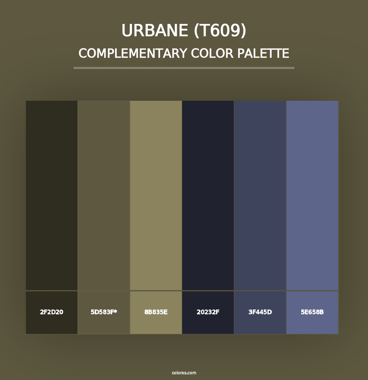 Urbane (T609) - Complementary Color Palette