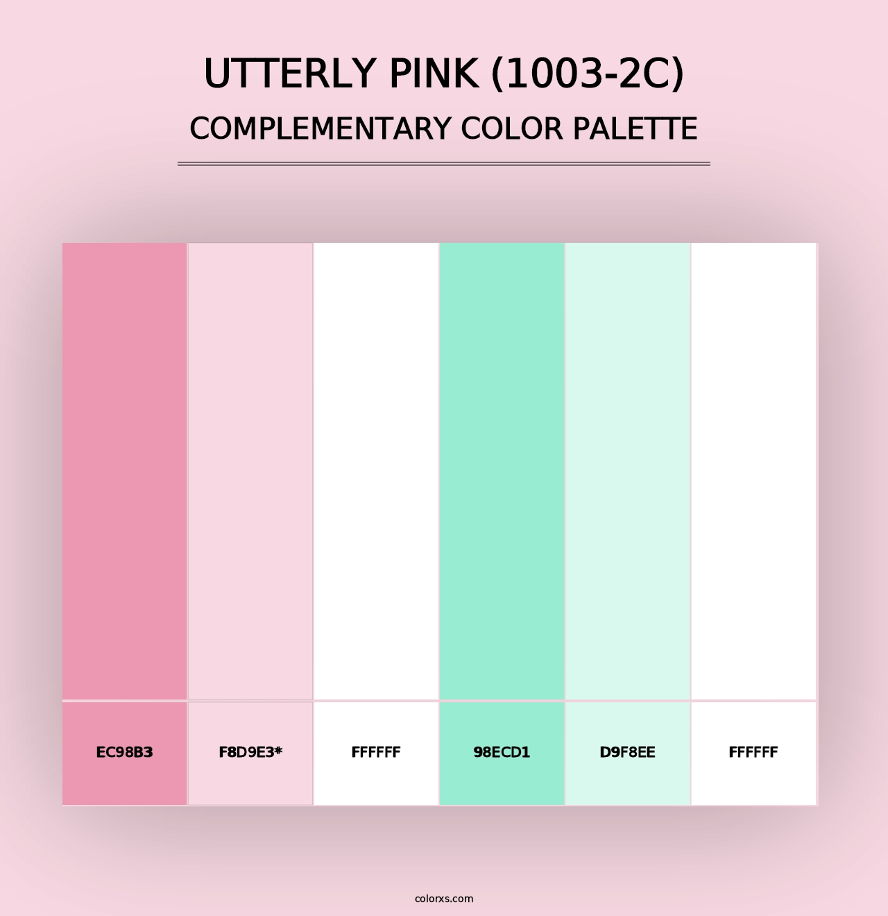 Utterly Pink (1003-2C) - Complementary Color Palette