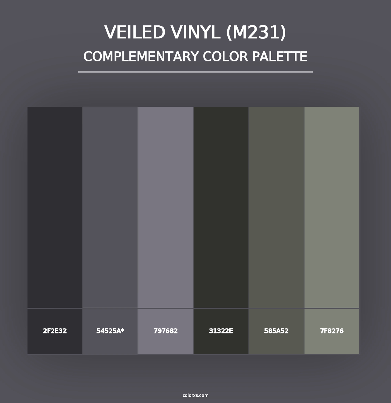 Veiled Vinyl (M231) - Complementary Color Palette