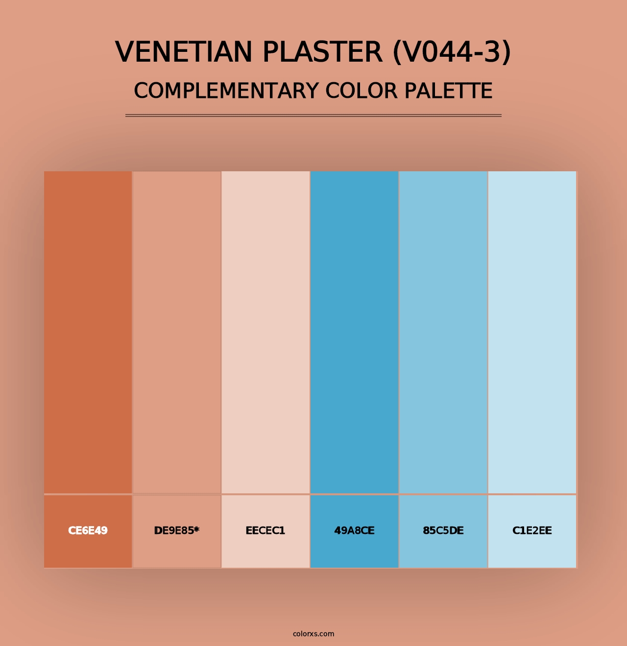 Venetian Plaster (V044-3) - Complementary Color Palette